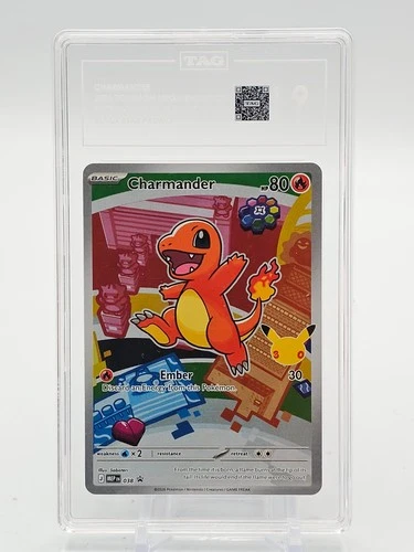 CHARMANDER MEGA EVOLUTION FIRST PARTNER ILLUSTRATION COLLECTION 038 TAG 9 Q1048