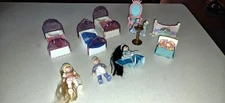 Vtg 1995 Fisher Price Once Upon A Dream Castle Princess Dollhouse Lot (HH)