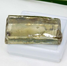 Huge 275.55 Ct Natural Green Zircon Rough   Certified Cambodian Gemstone