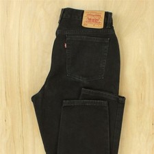 vtg usa made LEVI'S 512 fit slim tapered 16 MIS L tagged black high waist 90s
