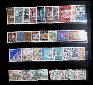 ANDORRE FRANCAIS LOT 34 TIMBRES NEUFS . BONNE VALEUR