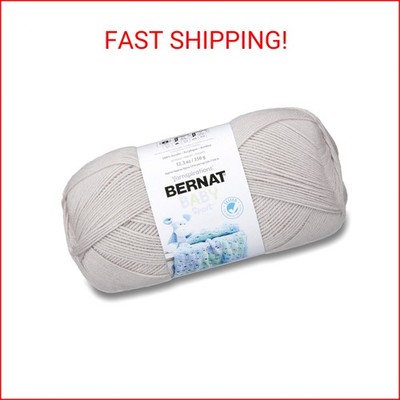 Bernat Baby Big Ball Sport Yarn, 12.3 oz, Gauge 3 Light, 100% Acrylic, Baby Grey