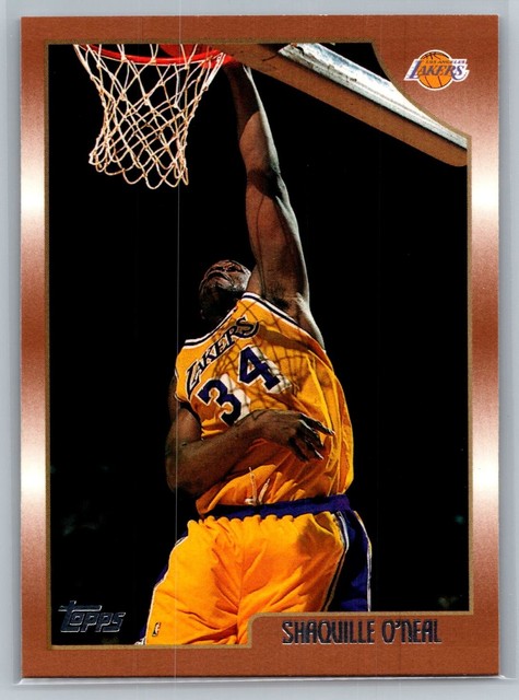 1998-99 Topps Shaquille Shaq O'neal Card #175 LA Lakers HOF
