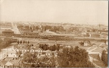 RPPC Missoula, Montana Aerial View Antique Postcard KJ12