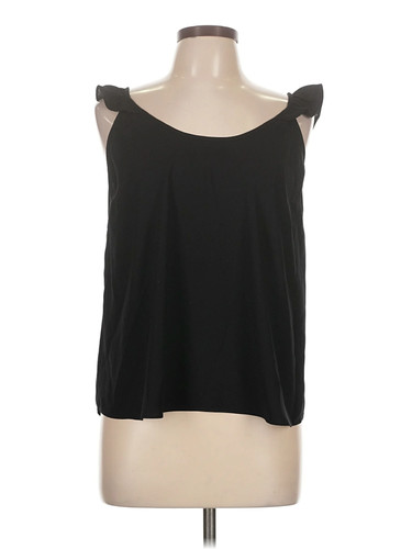 RACHEL Rachel Roy Women Black Sleeveless Top L