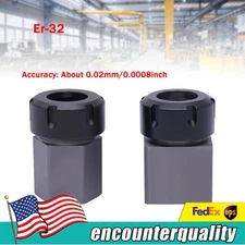 Hex+Square ER-32 Collet Block Spring Chuck Holder for CNC Lathe Milling Machine