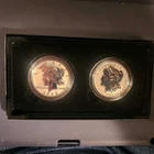2023 S MORGAN and PEACE REVERSE PROOF SILVER DOLLARS 2-COIN SET WITH OGP AND COA