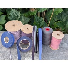 Mixed Ribbon Spool Lot Grosgrain Satin Craft Sewing Trim