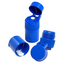 EZY DOSE 3 Compartment Pill Crusher, Cutter and 1 Count Pack of 1 , Blue