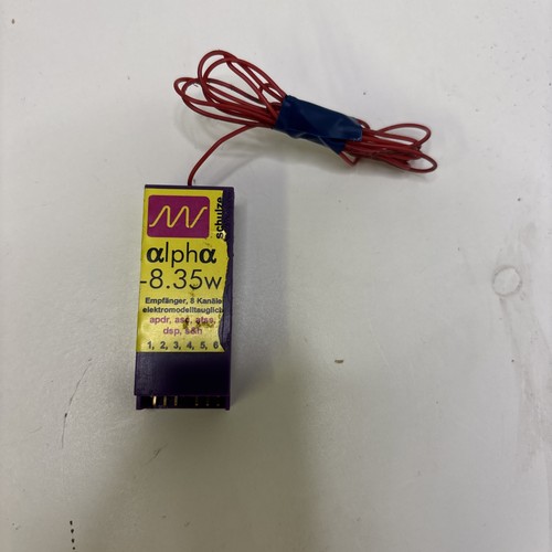 SCHULZE GERMANY ALPHA 8.35W 7 / 8 CHANNEL RC RECEIVER 35 MHZ FM PPM S/C PPM - Picture 2 of 2