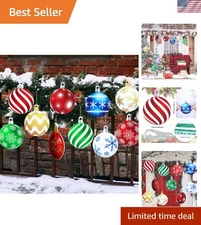 Extra Large Outdoor Christmas Hanging Ornaments - Perfect for Festive Decor