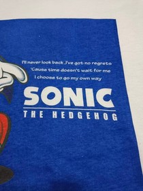 Vintage Sonic Adventure 1998 Dreamcast Video Games Sega Promo Rare Shirt L