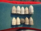 10 Different Various Confederate & Union Civil War Bullets Y