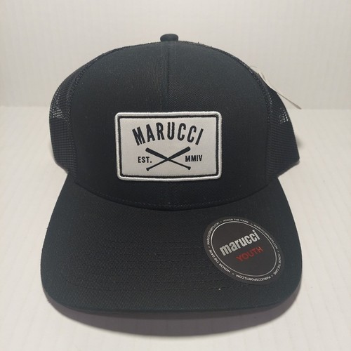 Marucci Youth - Baseball Hat Snapback Adjustable Crosspatch Trucker Mesh - Picture 6 of 8