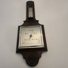 20th-century Smiths (Shortland Smiths) banjo-style wall barometer, 60cm Length