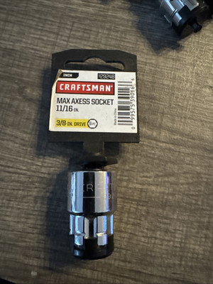New Sears Craftsman Max Axess Socket 11/16'' 3/8 Drive 29248 On Card