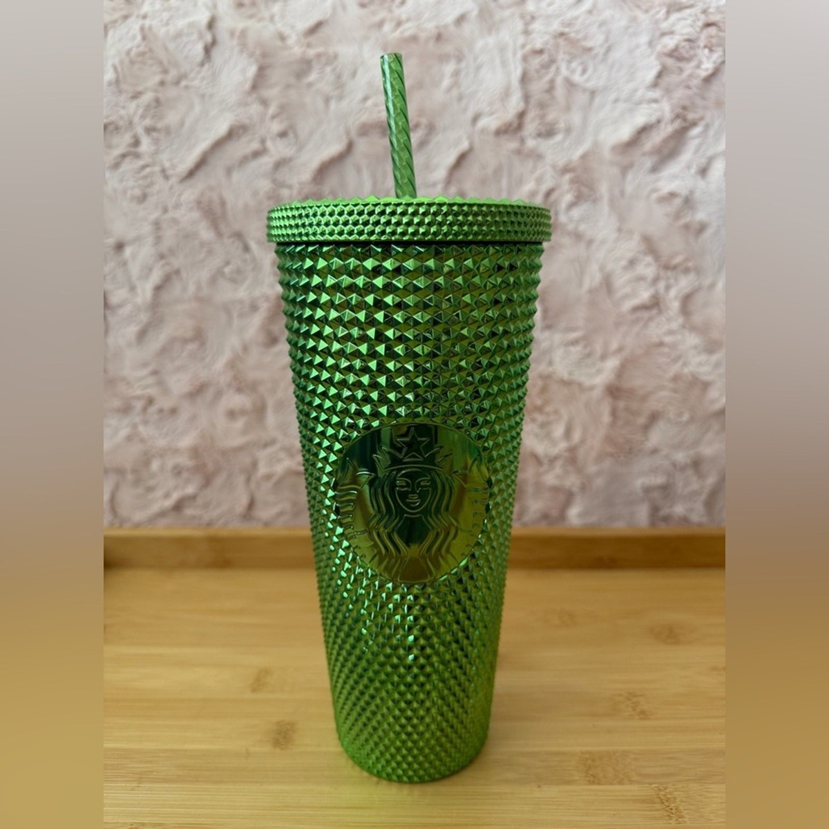 Starbucks 2023 Bling Venti Studded Tumbler Metallic Army Green 24oz Sparkle  Cup | eBay