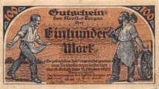 100 Mark - Torgau - Stadt - 1.11.1922