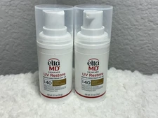 (2-Pack) Elta MD UV Restore Broad-Spectrum SPF 40 Tinted .5oz (14g) Exp. 07/2028