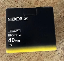 Nikon Nikkor Z 40mm f/2 SE Fixed Camera Lens Z Mount Brand New In Box