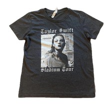 Taylor Swift Shirt Youth Medium Gray Reputation Stadium Tour Concert Tee 2018