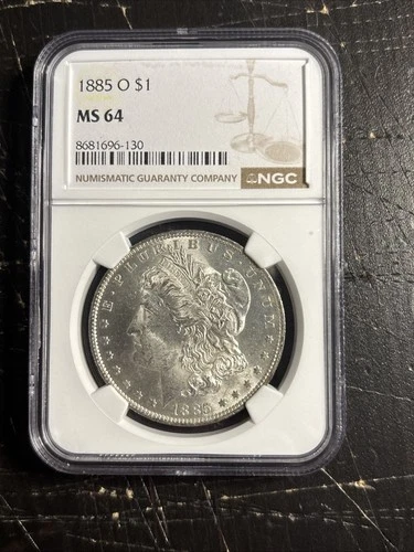 1885-O  Morgan Silver Dollar NGC MS64 S$1 New Orleans Minted
