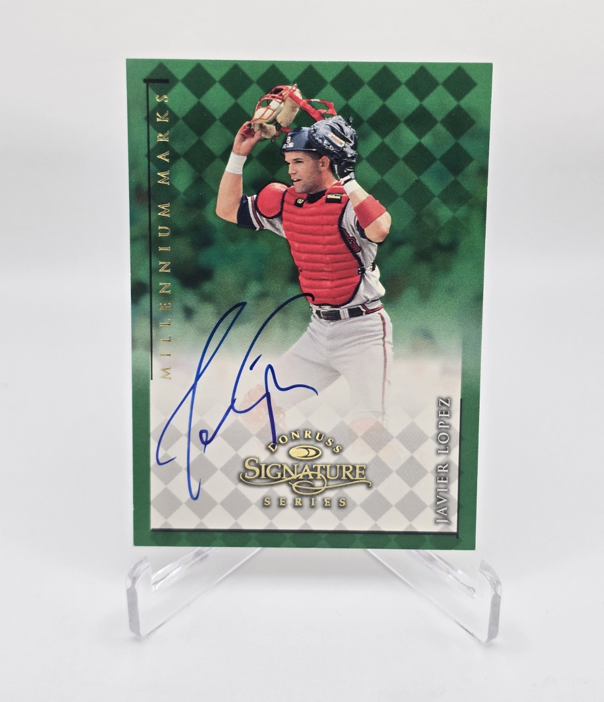 Donruss 1998 Signature Series Millennium Marks Javier Lopez Auto #0862