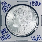 1886 BU UNCIRCULATED MORGAN SILVER DOLLAR AUTHENTIC U.S. MINT FREE SHIPPING 4611