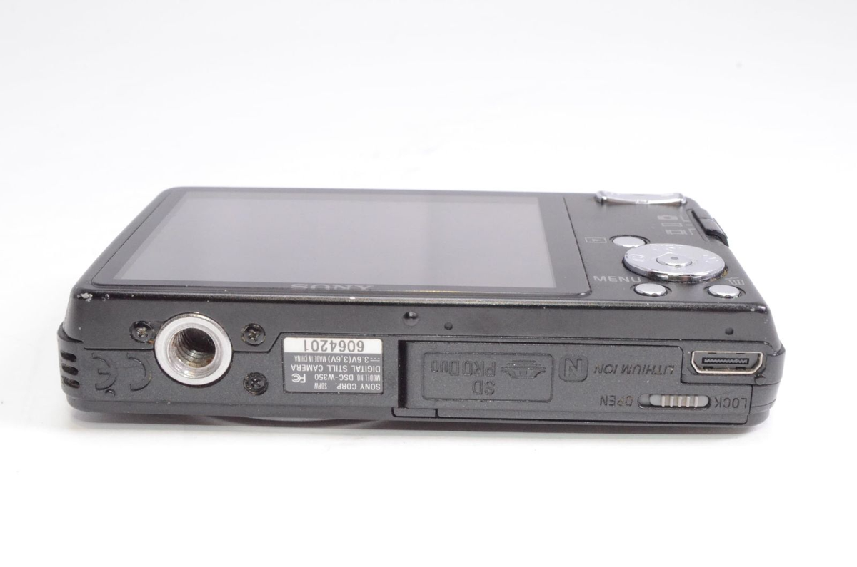 SONY Cyber-Shot DSC-W350 Digital Camera 14.1MP Black Tested W