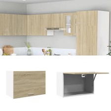 Mobiletto cucina sospeso moderno in legno da parete 60 cm con 1 anta