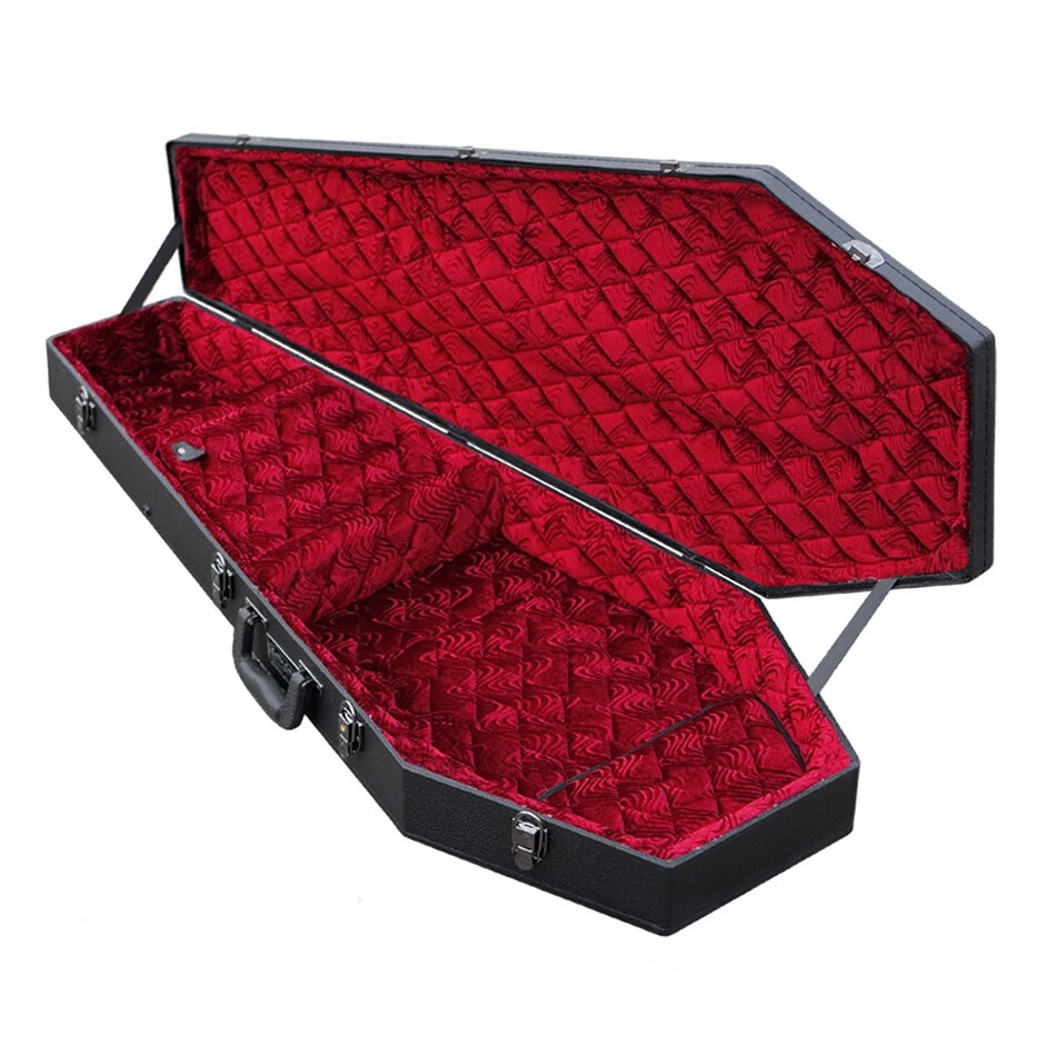 Coffin Cases Model G-185R Electric Guitar Case Red Velvet Interior