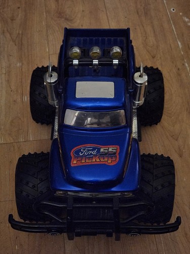VINTAGE Scientific Toys 90's RC Car ford pickup (blue) no remote, no battery