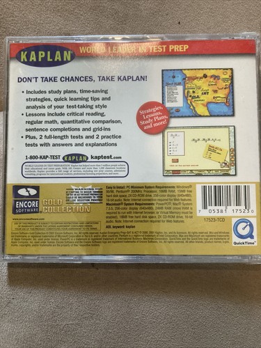 Kaplan Emergency Prep SAT ACT CD-ROM 2001 Vintage - Picture 2 of 4
