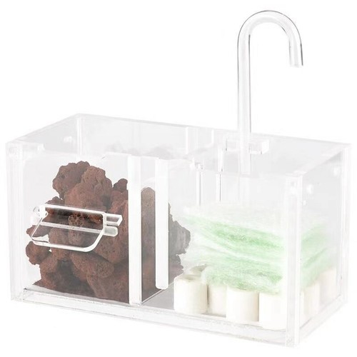 3-in-1 Transparent Aquarium Filter Boxes External Hanging Water Purifier - Picture 6 of 19