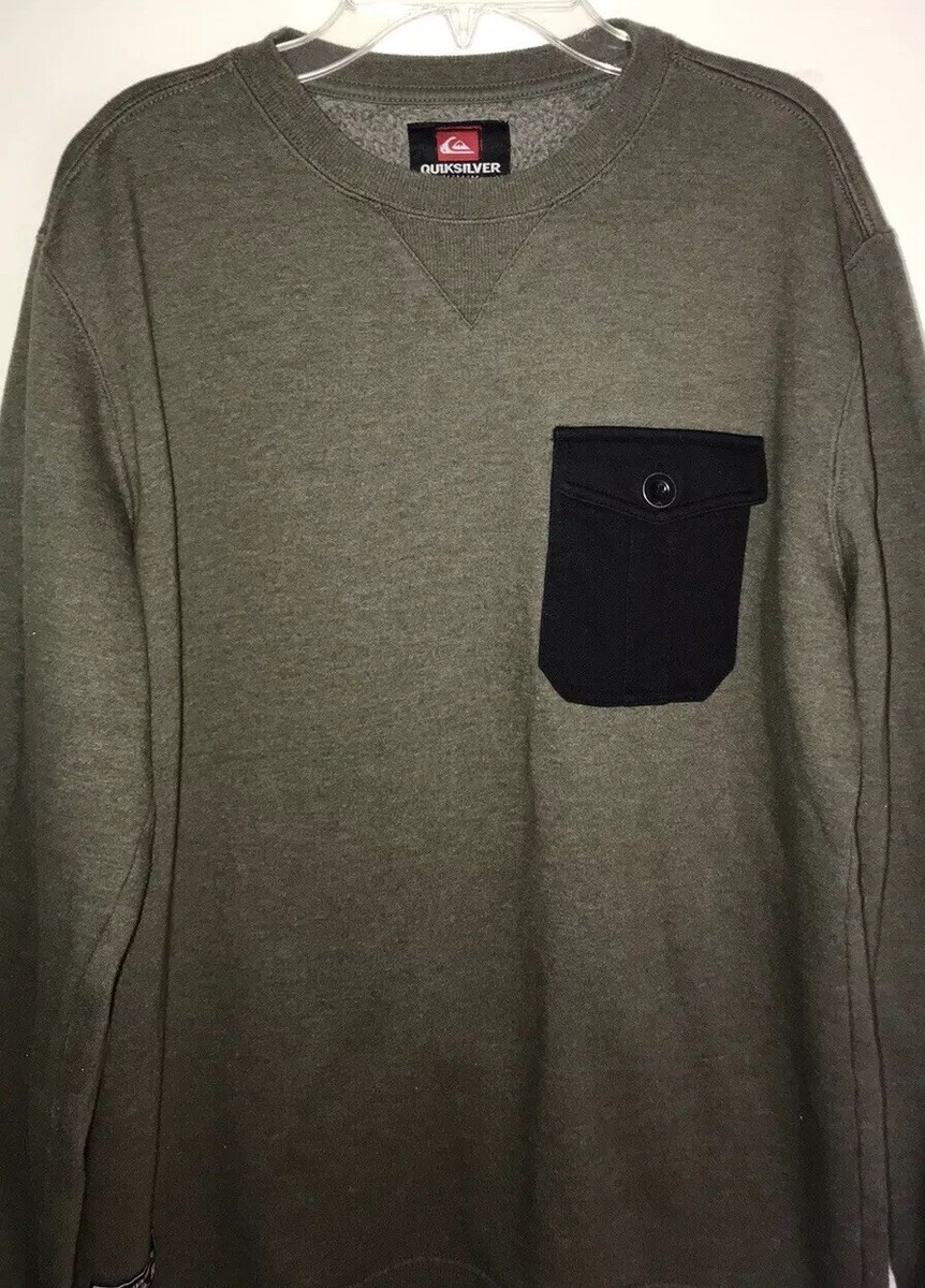 Quicksilver men's Sweater/ Top Size Medium Colir Green Long
