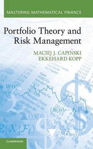 Portfolio Theory and Risk Management Capiński Kopp Hardback 9781107003675