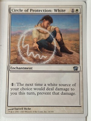 Circle of Protection: White - 8th Edition Core Set - Magic the Gathering MTG