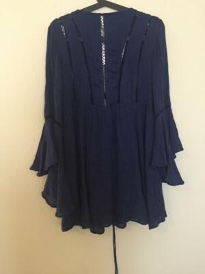 NWT Free People Romeo Mini Blue dress Small | eBay