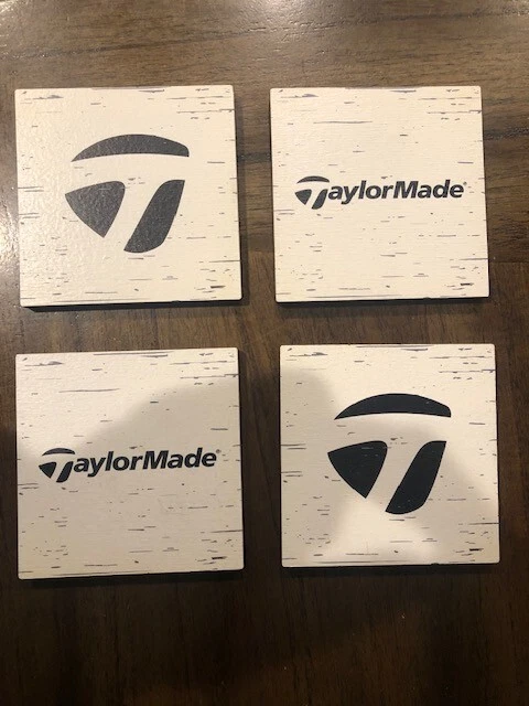 Taylormade Stealth Spider Drink Coasters Wood Authentic Limited Rare Item Set 4 - Image 2 of 3