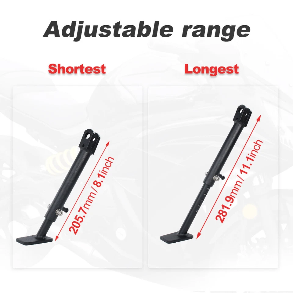 Soporte lateral ajustable de acero para Kawasaki Ninja 650 2012-2016 Foto 4 de 4