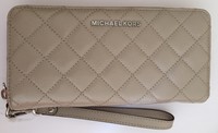 Michael Kors Wallet Purse Travel Continental Leather Cement Grey Rrp £155 Michael Kors Wallet Purse Travel Continental Leather Cement Grey Rrp £155