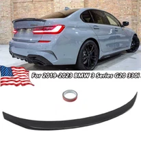 Gloss Black MP Style Rear Trunk Spoiler Wing For 2019-2022 BMW G20 330i M340i M3