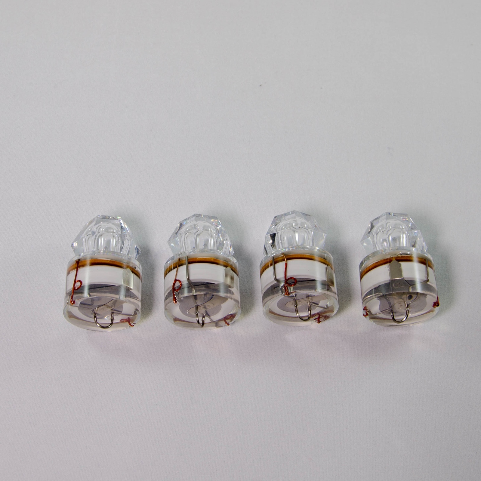 SET OF 4 DIAMOND LED fishing lights, WHITE, deep drop, swordfish, FREE