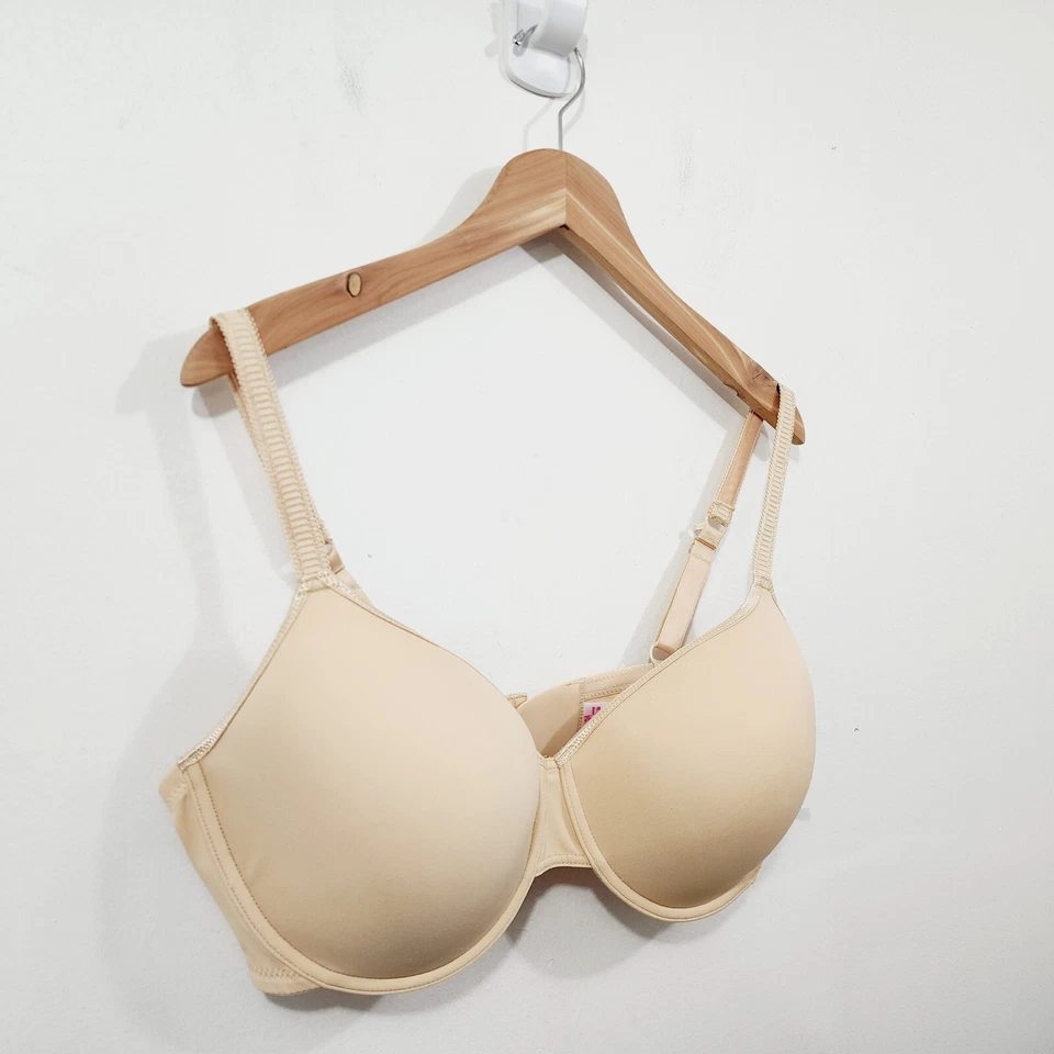 NUEVO Essential Bodywear Abbie Bra #6111 Buff Nude Underwire Everyday T-shirt Foto 3 de 4