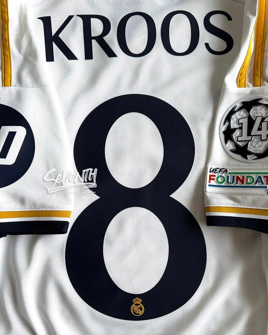 Real Madrid Official Kroos Jersey Champions League Final 2024 Home