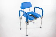 Platinum Health DIGNITY Premium Padded Commode / Shower Chair Adjustable Comfort