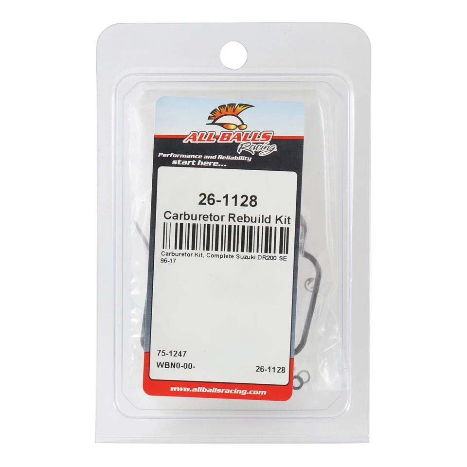 New All Balls Carburetor Rebuild Kit 26-1128 For Suzuki DR 200 SE 96-17 - Image 4 of 4