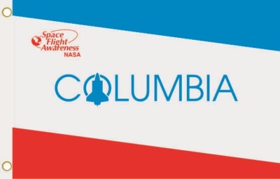 Fahne Flagge NASA Columbia Spaceshuttle Hissflagge 90 x 150 cm