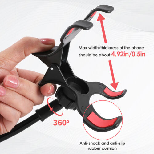 Flexible Lazy Bracket Mobile Phone Stand Holder Car Bed Desk For iPhone Samsung - Picture 3 of 23