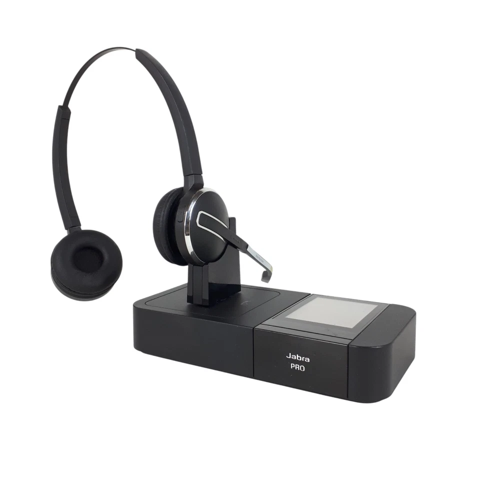 Jabra Pro 9470 Duo Wireless Headset TouchScreen Base & Accessories Lot(5) E5876 Foto 3 de 4